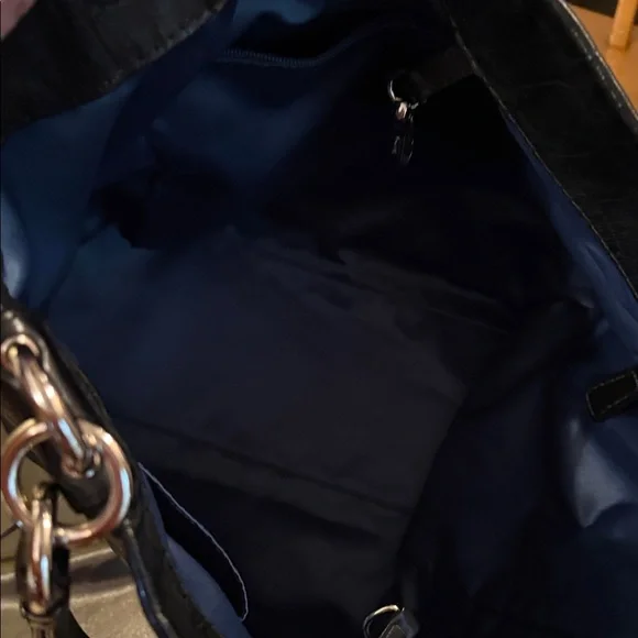 Coach Black Leather Hobo Bag J0971-14509 - Picture 9 of 13